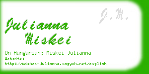 julianna miskei business card